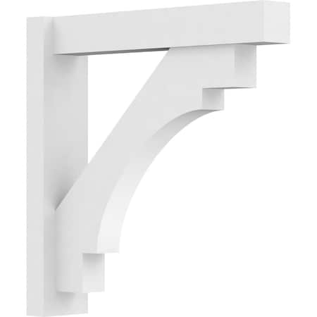 Ekena Millwork Merced Architectural Grade PVC Outlooker with Block Ends, 5"W X 24"D X 24"H OUTP05X24X24MRC05